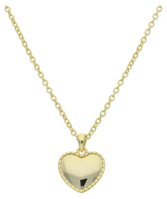 Produktbild von Collier mit Herzanhänger Silber 925 Goldpattiert JL53-05-0001 JuwelmaLux 45 cm