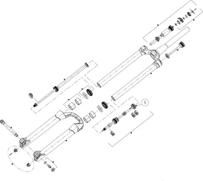 Produktbild von Manitou Luftkolben Mattoc 3, Magnum, Mastodon 3-fach Luftsystem Matt - neuest...