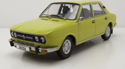 Produktbild von Skoda 120 LS 1979 gelb Modellauto 1:18 Triple9