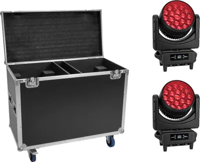Produktbild von EUROLITE Set 2x LED IP TMH-H760 + Case mit Rollen (20001018)