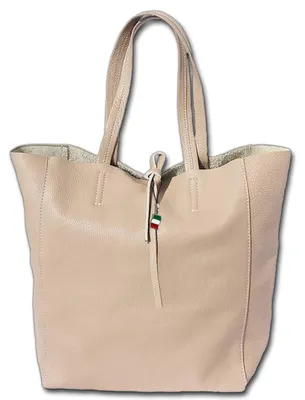 Produktbild von Florence Rindsleder Damen Shopper beige 30x35x15 cm D3OTF112C
