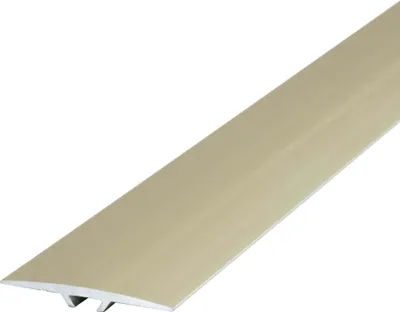 Produktbild von Dalsys Übergangsprofil flach 40mm x 90cm zum Schrauben inkl. Befestigungsmaterial, aus Aluminium Champagner