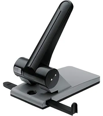 Productafbeelding van Papierperforator - Metaal apparaat - Documenten organiseren - 65 vellen capaciteit - 23.6 cm lengte - Lichtgrijs