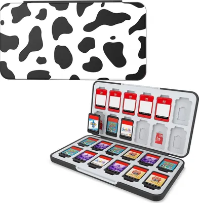 Image de HEIYING Switch Boîte de rangement pour cartes de jeu 24 slots pour cartes de jeu 24 slots pour cartes Micro SD