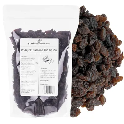 Produktbild von Rosinen Thompson getrocknet 1 kg - Für Snacks und Backrezepte