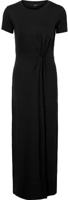 Produktbild von Vero Moda Ava Lulu Ancle Petite Kurzarm Langes Kleid Schwarz M Frau Schwarz M