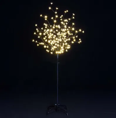 Obrázok produktu pre LED vetvičky svetiel strom svetiel 200 kvetov 150cm teplá biela 6/18h časovač vonkajšie BA11639