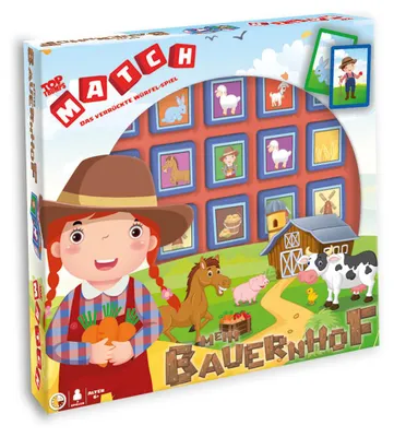 Produktbild von Top Trumps Match Mein Bauernhof Würfelspiel Gesellschaftsspiel Kinderspiel Spiel