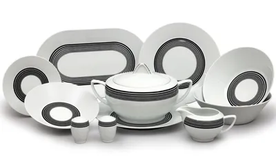 Obrázek produktu pro Thun 1794 Jídelní souprava, český porcelán, Lea, kružnice, Thun, 25 d.