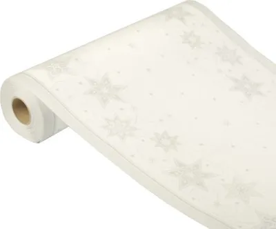 Produktbild von Papstar Tischläufer Just Stars weiß
