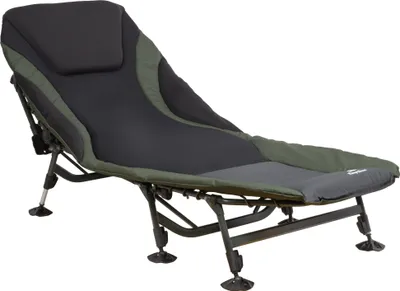 Produktbild von CampFeuer Karpfenliege XXL, 207 x 88 x 30-106 cm, Campingliege, faltbares Feldbett, Campingbett