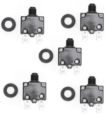 Immagine prodotto di Interruttori automatici con protezione da sovraccarico del compressore 12 A, 15 A, 17 A - Interruttore con pulsante di ripristino per la sicurezza elettrica