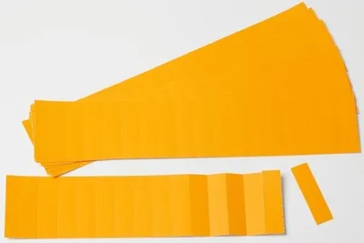 Produktbild von Einsteckkarten für 15mm Einsteckschiene 70x12mm orange VE=220 Stück