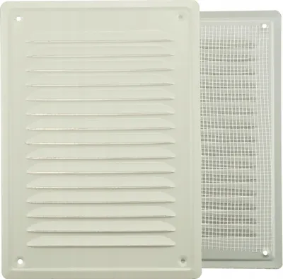 Produktbild von Lüftungsgitter Kaminbe 14X21 FEINZ Mit Schutznetz Hochwertige Luftzirkulation Weiß