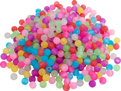 Produktbild von VBS XXL Perlen "Frosted", Ø 10 mm, 250 g