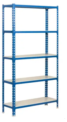 Image de Etagère Légère Sans Vis Simonclick Megaplus 5/300 Bleu/blanc Bleu/blanc 2000x1200x300 - Simonrack