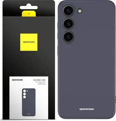Immagine prodotto di Custodia in silicone SPACECASE Custodia in silicone per Galaxy S23 Nero