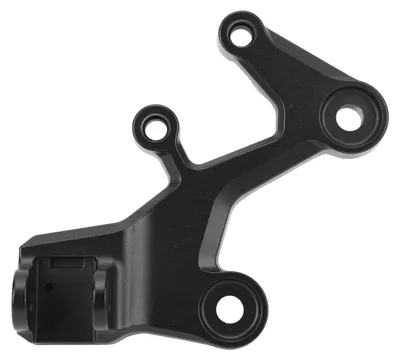 Image de Support de repose-pieds avant en aluminium, inoxydable, résistant aux fissures, support de repose-pieds pour le côté droit de la moto