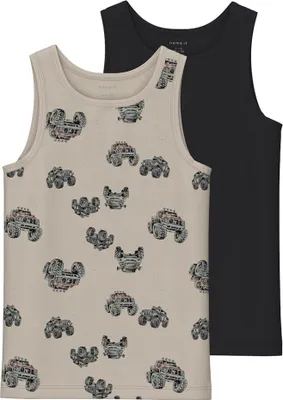 Immagine prodotto di Nome: Maglietta intima da ragazzo IT Nkmtank Top 2p Peyote Monster Truck Noos, Peyote, 104 EU