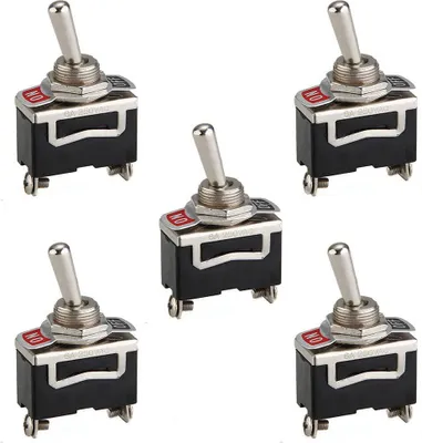 Produktbild von 5x 12V Kippschalter Ein / Aus 250VAC 6A im Retro-look