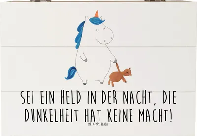 Produktbild von Mr. & Mrs. Panda Kiste Angst vor Dunkelheit überwinden 22 x 15 cm - Weiß - Geschenk, Selbstvertrauen stärken, Truhe, innere Stärke finden, Zuversicht, Ermutigung, Trost