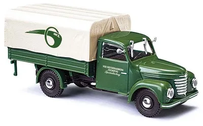 Produktbild von Busch 52360 - 1/87 - Framo V901/2 Pritsche/Plane, MZ Werke - Neu