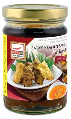 Produktbild von Satay-Erdnuss-Sauce 227g - Mae Supen