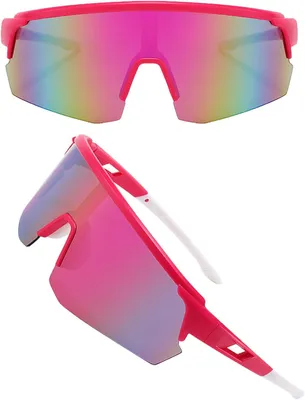 Obrázok produktu pre Športové slnečné okuliare UV400, ružové, vetruodolné, na bicyklovanie, unisex