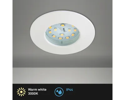 Produktbild von LED Einbauleuchte IP44 1x5W 400 lm 3000 K weiß Ø 7,5/6 cm 230V