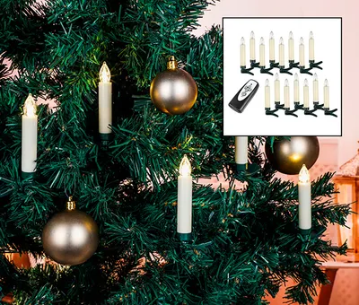 Produktbild von 15 kabellose Mini - Weihnachtskerzen
