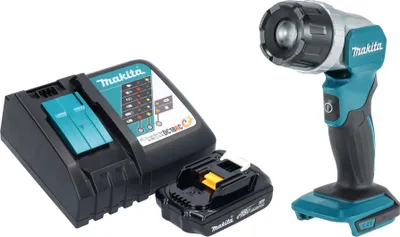 Image de Makita DML 808 RY1 Projecteur portatif sans fil 14,4 / 18 V 190 lm LED + 1x batterie 1,5 Ah + chargeur