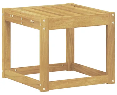 Image de Banc de Jardin Blanc 43 x 43 x 37 cm Bois d'Acacia Massif