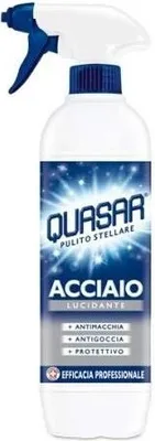 Produktbild von 3er-pack Quasar Edelstahlreiniger Entfernt Schmutz von Stahloberflächen 3x 580ml