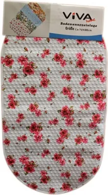 Produktbild von Badewanneneinlage ca. 72 x 36 cm Badewannenmatte Anti Rutsch Variante: Rose