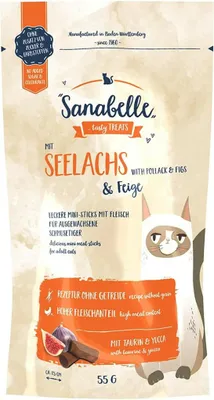 Obrázok produktu pre Sanabelle Snack mit Seelachs & Feige 20x55g
