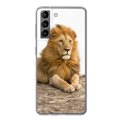 Produktbild von MuchoWow® Handyhülle Schutzhülle Hülle für Samsung Galaxy S21 Löwe - Mähne - Tier Silikon Softcase Handy Hülle - Softcase