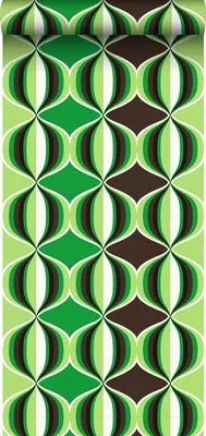 Produktbild von Sanders & Sanders Tapete grafisches Muster Grün 53 cm x 10.05 m