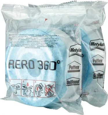 Produktbild von Pattex AERO 360 Grad Luftentfeuchter Granulat Nachfülltabs 2 Stück