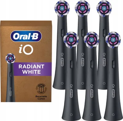 Produktbild von Oral-B | Aufsteckbürsten Oral-B IO - 6 Stück - Schwarz - Originalqualität - Effektive Plaqueentfernung
