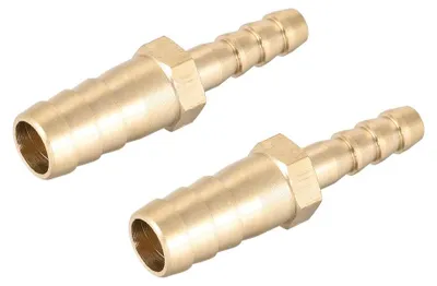 Zdjęcie produktu dla Reduktor/przejściówka mosiężna do węża, złączka 10 mm x 6 mm, 2 sztuki