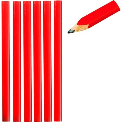 Produktbild von Benson Zimmermannsbleistift 12 Einheiten Rot Rot One Size