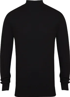 Produktbild von Henbury - Sweatshirt Rollkragen für Herren PC5907 (L) (Schwarz)
