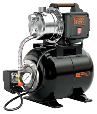 Immagine prodotto di BLACK+DECKER BXGP800XBE: Pompa autoadescante per acqua pulita, con serbatoio (800 W, portata massima 3500 l/h, altezza di mandata massima 38 m)