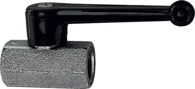 Produktbild von Riegler Mini-Kugelhahn, sandgestrahlt, MS vern., Handhebel, G 1/2 IG