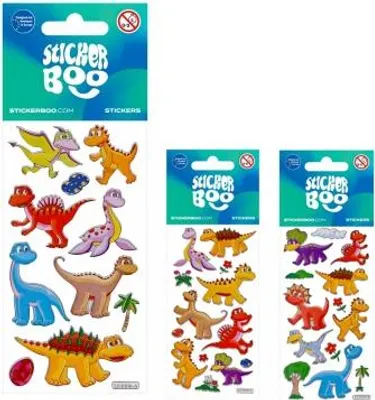 Image de StickerBoo 66X180 Argent Dinosaure 2 autocollants PBH