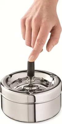 Produktbild von Paderno Drehascher 10,5cm Ø13cm verchromt, Rund, Chrom, Stahl, 13 cm, 105 mm