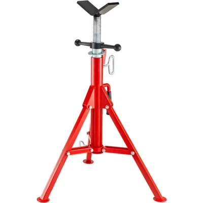 Obrázok produktu pre Výškovo nastaviteľný stojan na rúry V-Head Pipe Support Height Adjustable 28-52 inch, Pipe Jack Stand - Prenosný výklopný stojan na rúry s V-Fold-A-Jacks.