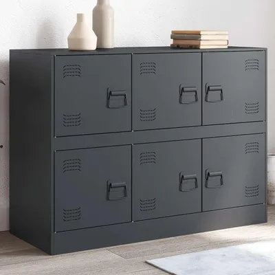 Obrázok produktu pre vidaXL Príborník antracit 99x39x73 cm oceľ
