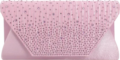 Image de Pochette de soirée pour femme Sac à bandoulière avec pierres en strass et chaîne amovible