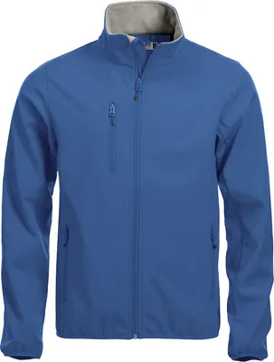Produktbild von Basic Softshell Jacke mit 3 Außentaschen, 2 Innentaschen und elastischen Bündchen